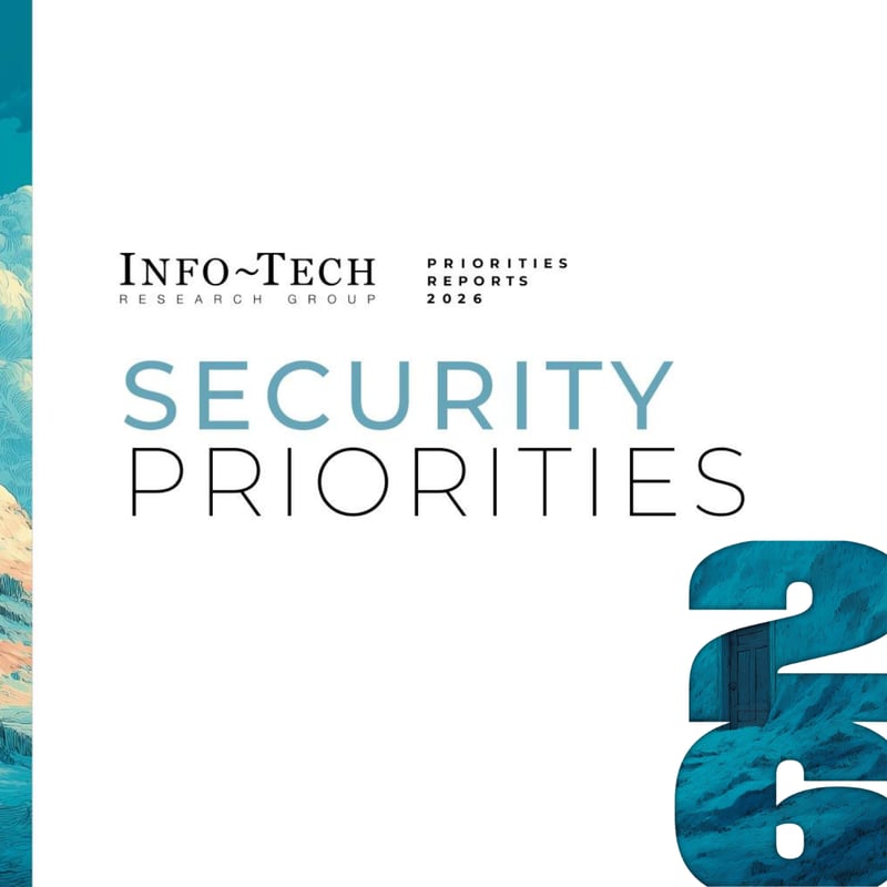 Cyber Security Specialist Tom Duffell Contributes to Info-Tech’s Research Group’s Security Priorities 2026 Report